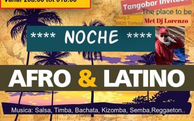 Noche Afro-Latina te Torhout op 2/11/19 met DJ Lorenzo